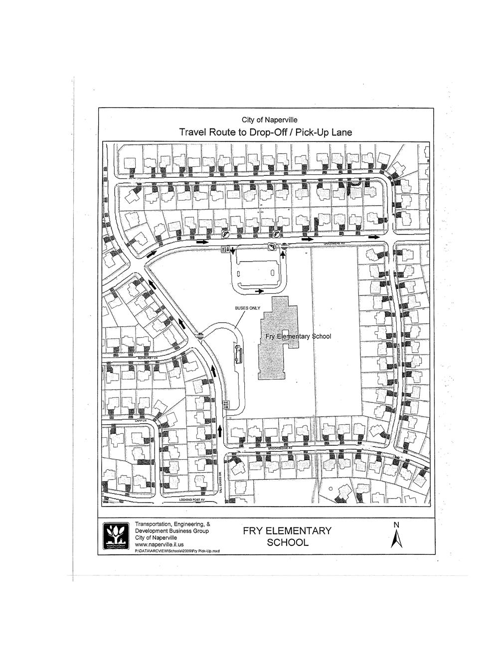 Fry travel route map